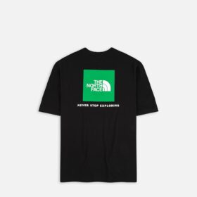 THE NORTH FACE T-SHIRT RED BOX Black/Optic Emerald