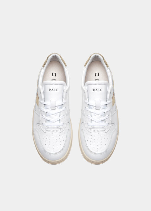 D.A.T.E. COURT 2.0 Vintage Calf White Platinum