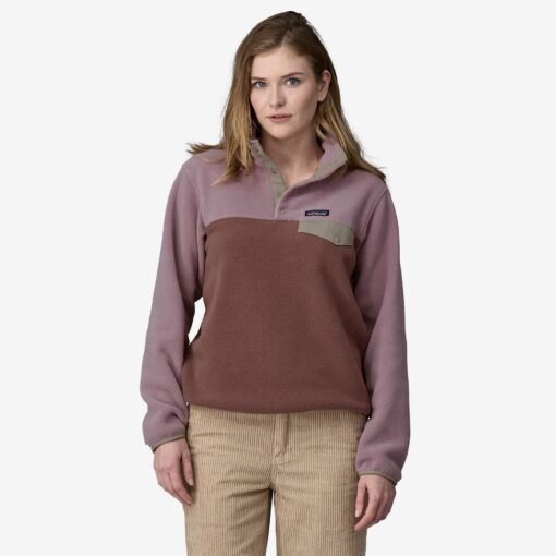 PATAGONIA Women’s Lightweight Synchilla® Snap-T® Fleece Pullover Dulce Mauve