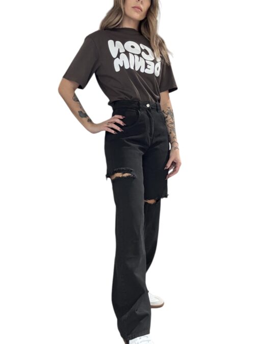 ICON DENIM POPPY JEANS Washed Black