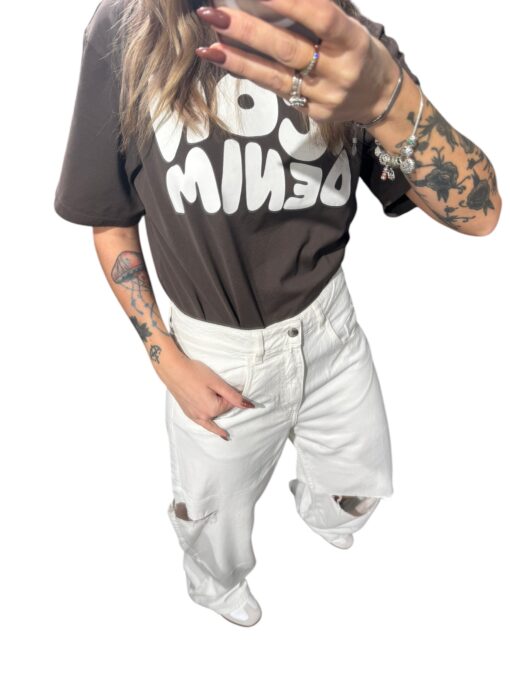 ICON DENIM POPPY JEANS Off White