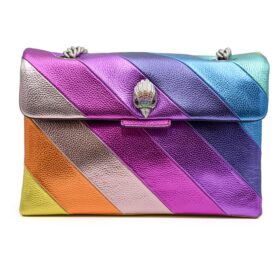 KURT GEIGER Kensington Bag in pelle multicolor con catena argentata