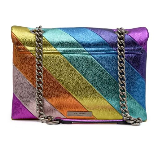 KURT GEIGER Kensington Bag in pelle multicolor con catena argentata