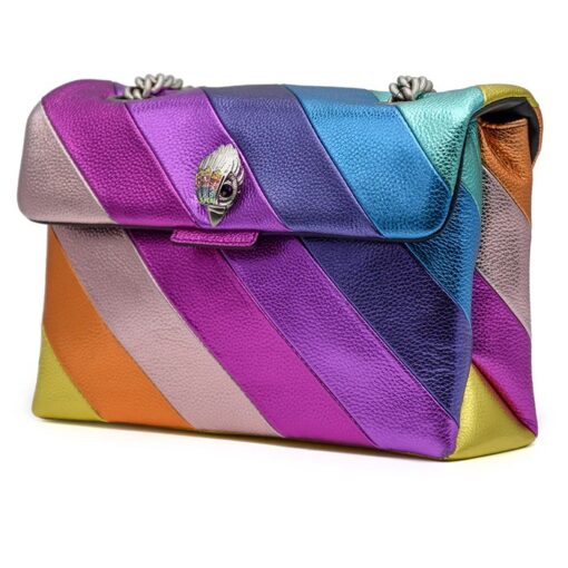 KURT GEIGER Kensington Bag in pelle multicolor con catena argentata