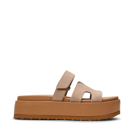 STEVE MADDEN Big Missile Sabbia Suede Platform