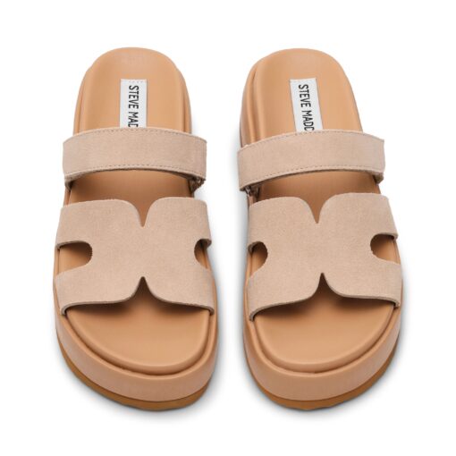 STEVE MADDEN Big Missile Sabbia Suede Platform
