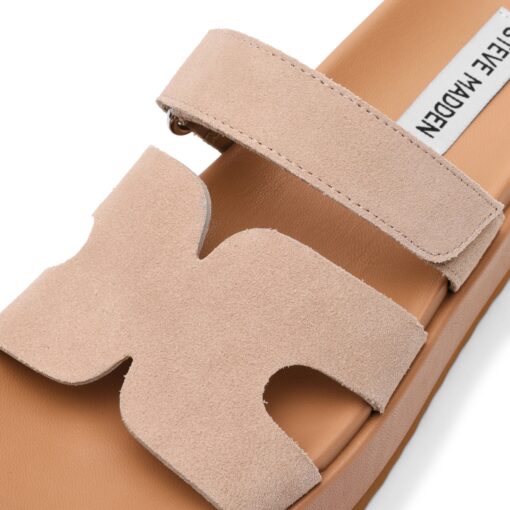 STEVE MADDEN Big Missile Sabbia Suede Platform