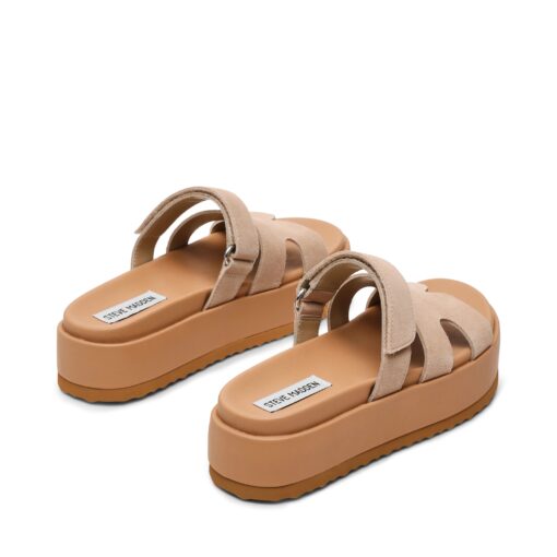 STEVE MADDEN Big Missile Sabbia Suede Platform