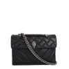 KURT GEIGER Kensington Bag in pelle nera con catena dorata