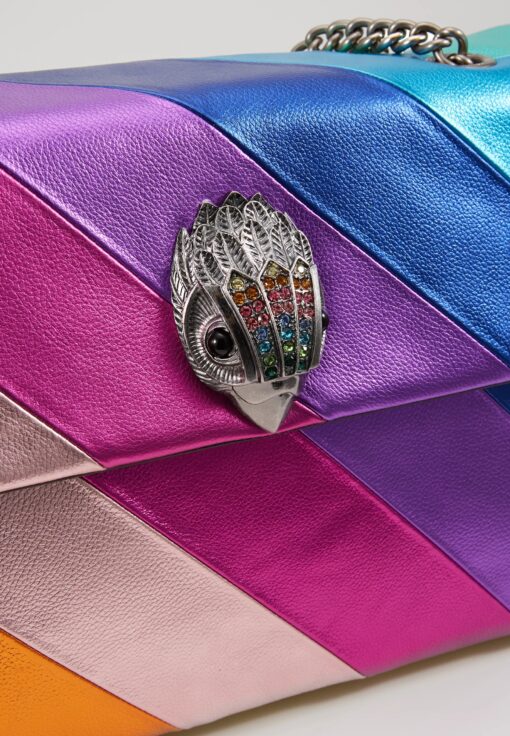 KURT GEIGER Kensington Bag in pelle multicolor con catena argentata