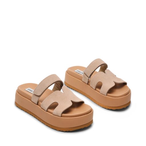 STEVE MADDEN Big Missile Sabbia Suede Platform