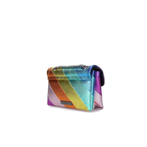 KURT GEIGER Kensington MINI Bag in pelle multicolor con catena argentata