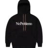 NO PROBLEMO Felpa Cappuccio Black