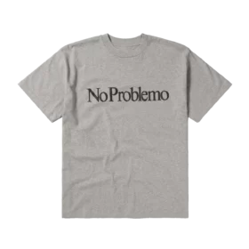 NO PROBLEMO T-shirt Logo Grey Marl