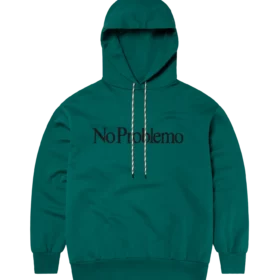 NO PROBLEMO Felpa Cappuccio Green
