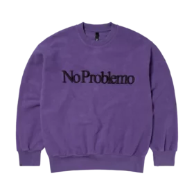 NO PROBLEMO Felpa Girocollo Reverse Lilac