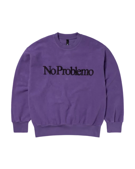 NO PROBLEMO Felpa Girocollo Reverse Lilac