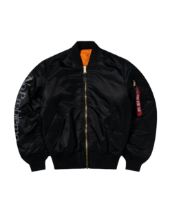 NO PROBLEMO X ALPHA INDUSTRIES  Bomber MA-1 Black