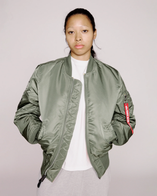 NO PROBLEMO X ALPHA INDUSTRIES  Bomber MA-1 Green