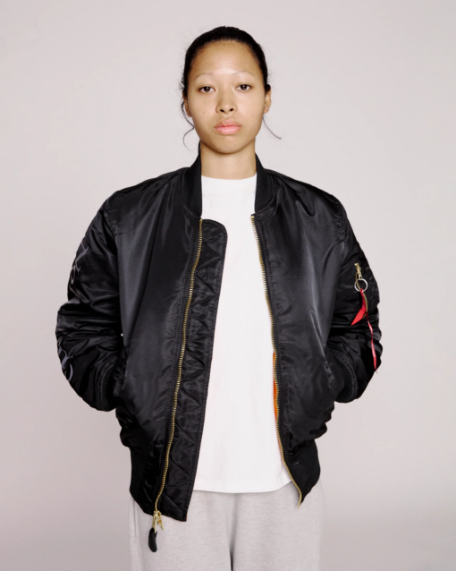 NO PROBLEMO X ALPHA INDUSTRIES  Bomber MA-1 Black