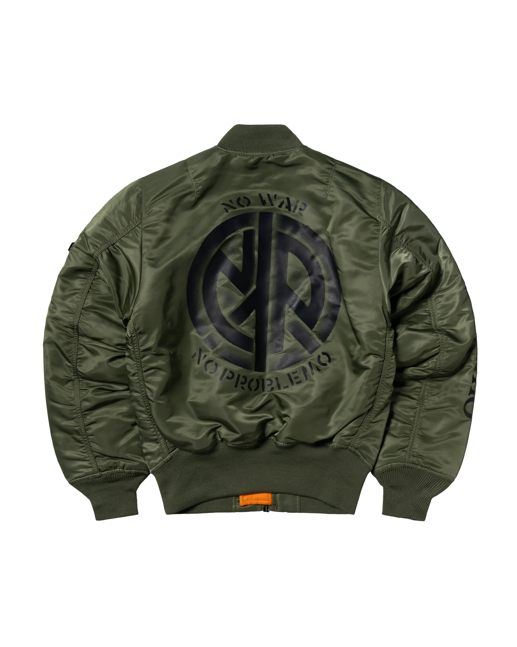 NO PROBLEMO X ALPHA INDUSTRIES  Bomber MA-1 Green