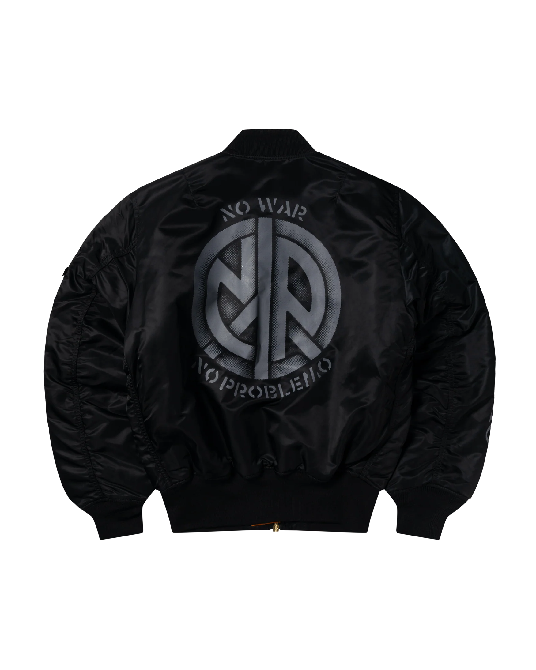 NO PROBLEMO X ALPHA INDUSTRIES  Bomber MA-1 Black