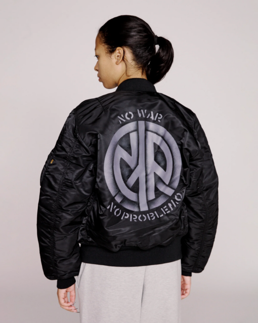 NO PROBLEMO X ALPHA INDUSTRIES  Bomber MA-1 Black