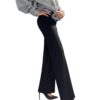SO ALLURE jeans pinces palazzo salvia