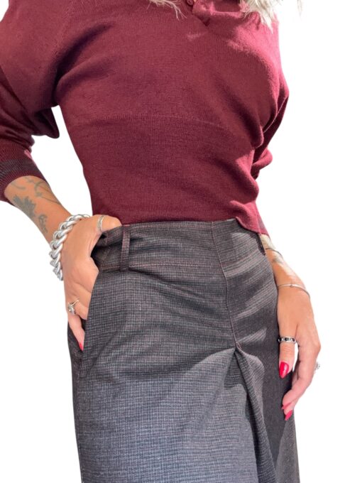MERCI mini gonna micro fantasia check grigio