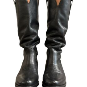 Ovyé Texano in pelle nero