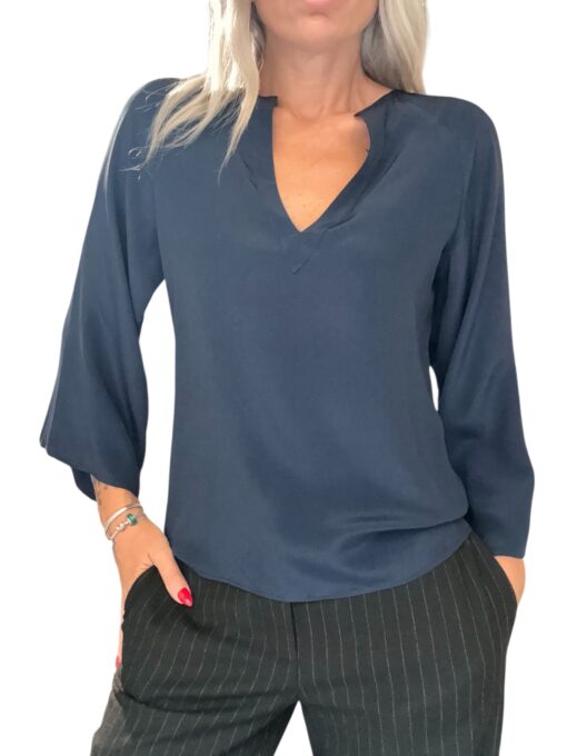 MERCI Blusa scollo a v blue Merci