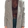 TENSIONE IN Casacca pizzo con rouches moro