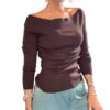 SO ALLURE Maglia Scollo Barca Nera