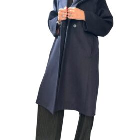 MERCI Cappotto blue merci doppiopetto midi