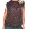 TENSIONE IN Pantalone palazzo bordeaux orlo sfrangiato