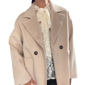 TENSIONE IN cappotto corto beige