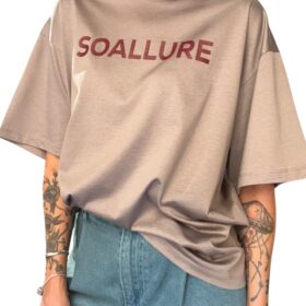 SO ALLURE T-shirt Logo Taupe