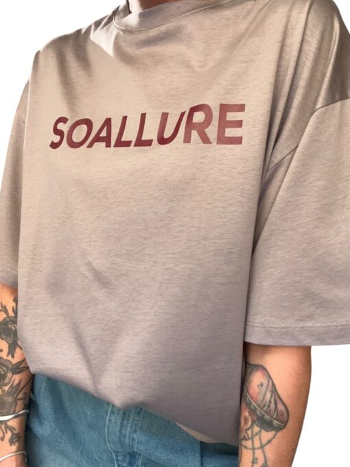 SO ALLURE T-shirt Logo Taupe