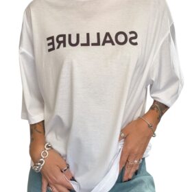 SO ALLURE T-shirt Logo Bianca