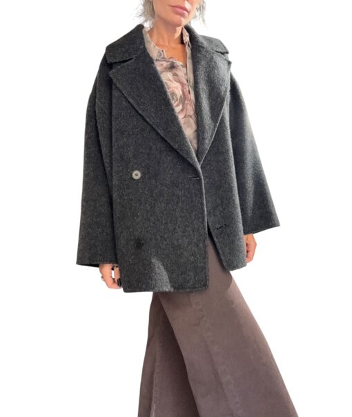 SO ALLURE Cappotto Taglio Corto Lava