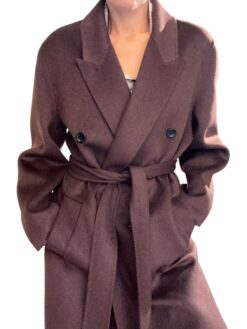SO ALLURE Cappotto Taglio Lungo Fondente