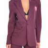 TENSIONE IN Casacca pizzo con rouches bordeaux