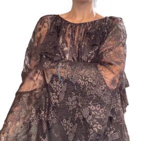 SO ALLURE Blusa Pizzo Fondente