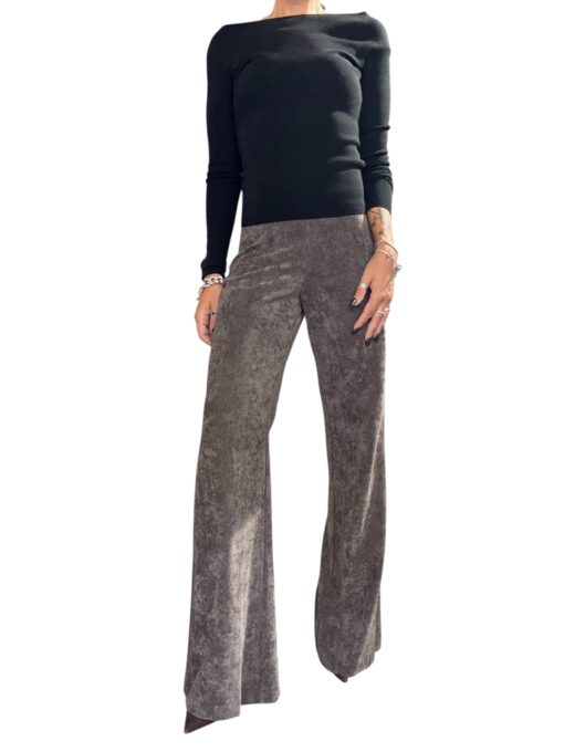 SO ALLURE Pantalone Flare Millerighe Fondente