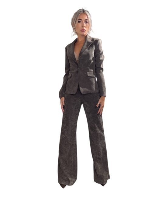 SO ALLURE Pantalone Flare Millerighe Fondente