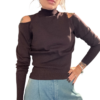 SO ALLURE Pantalone Flare Millerighe Fondente