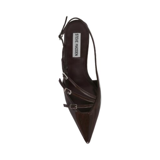 STEVE MADDEN Liana décolleté vernice coffee