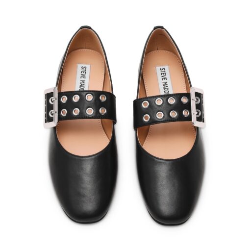 STEVE MADDEN Atlantica ballerina nera in pelle