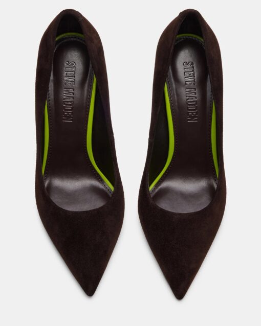 STEVE MADDEN Thrive décolleté suede marrone