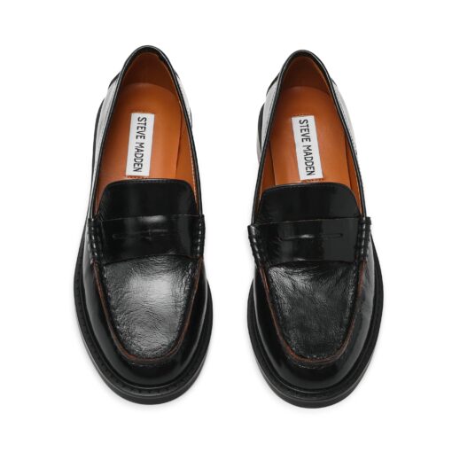 STEVE MADDEN Adison mocassino nero vernice